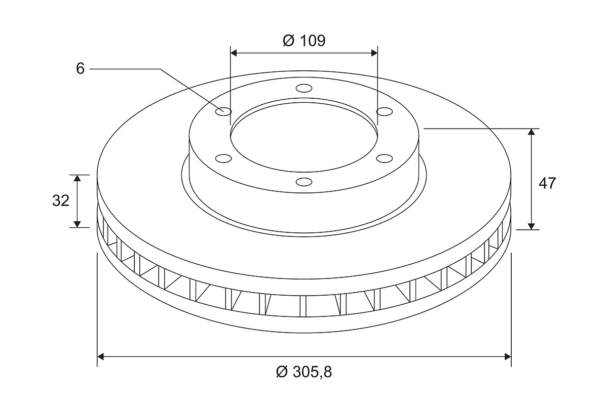 BRAKE DISC X1 NISS PATROL GR 2 (Y61) FR